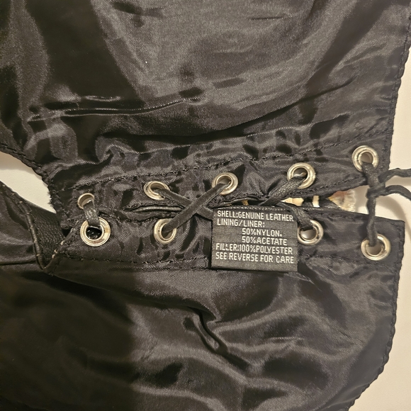 Astars Black Kids Leather Vest - Picture 13 of 16